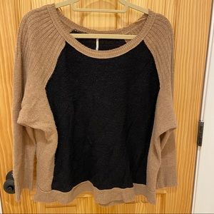 Free People Color Block Sweater